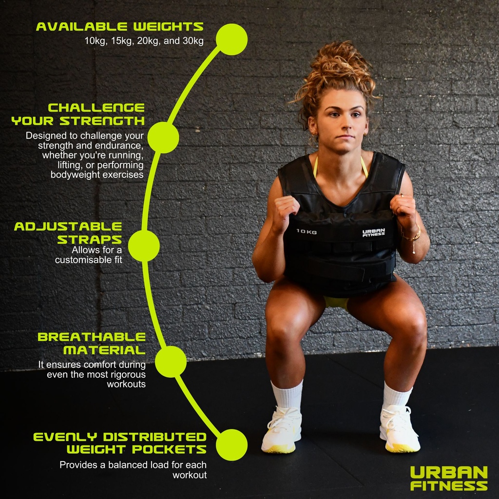 Urban Fitness Adjustable Weighted Vest