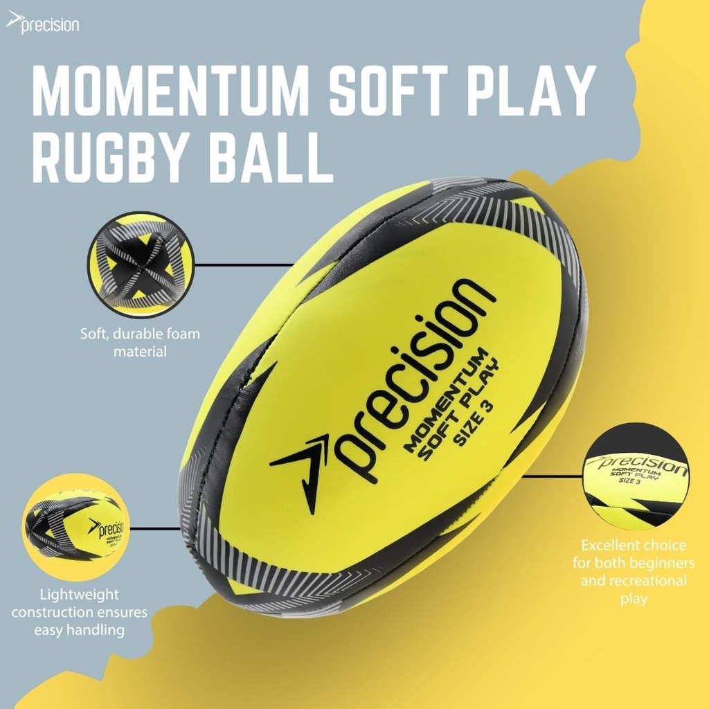 Precision Momentum Soft Play Rugby Ball