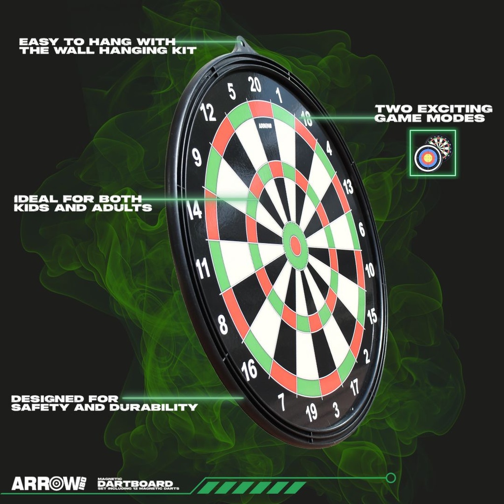 Arrow180 Magnetic Dartboard Set