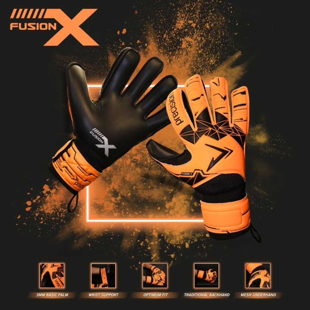 Precision Fusion X Flat Cut Essential Goalkeeper  Gloves