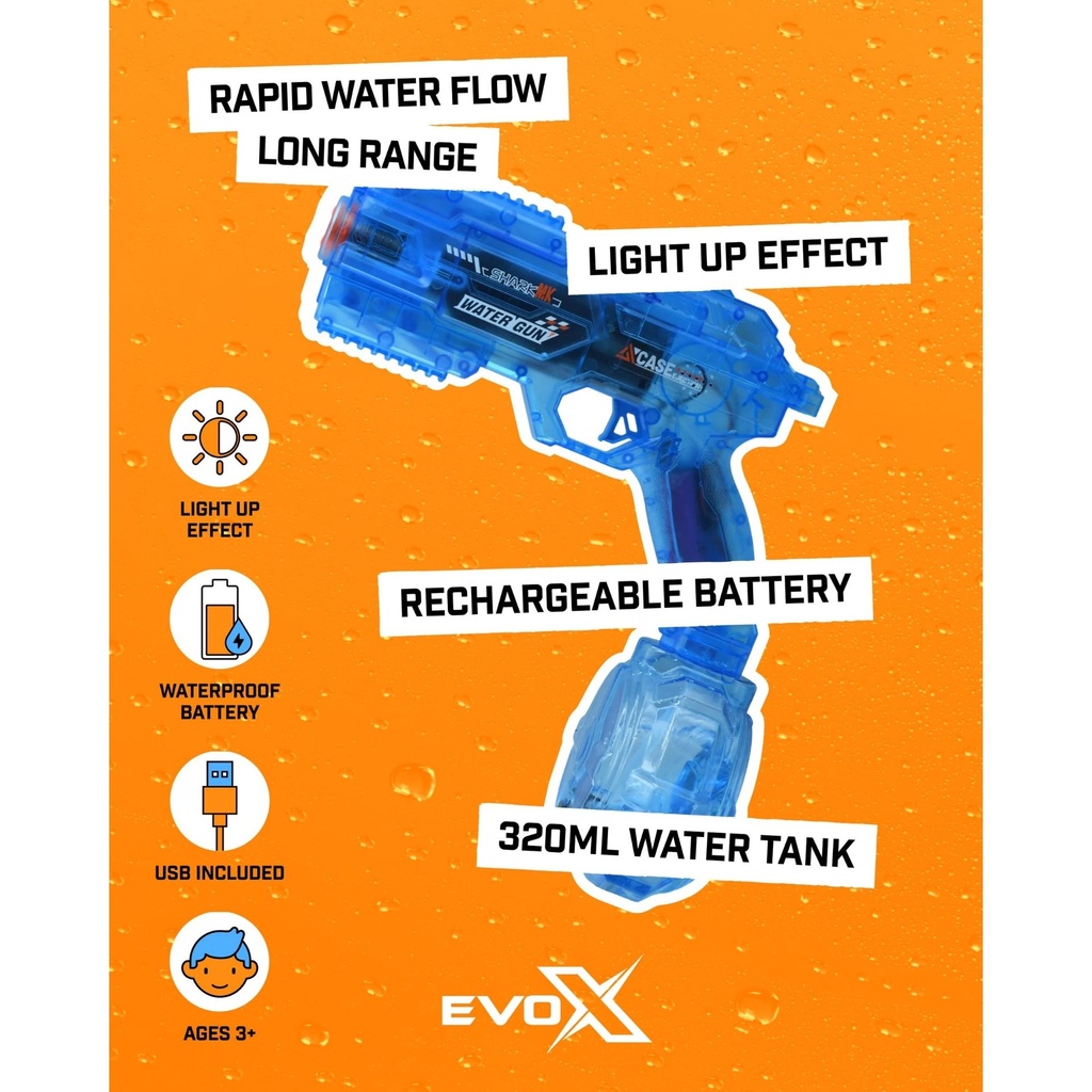 Evo-X Rapid Fire Electric Water Gun