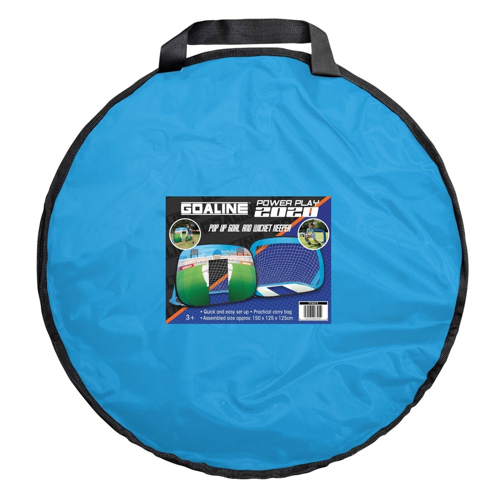 PowerPlay 2 In 1 Pop Up Goal & Wicket Keeper