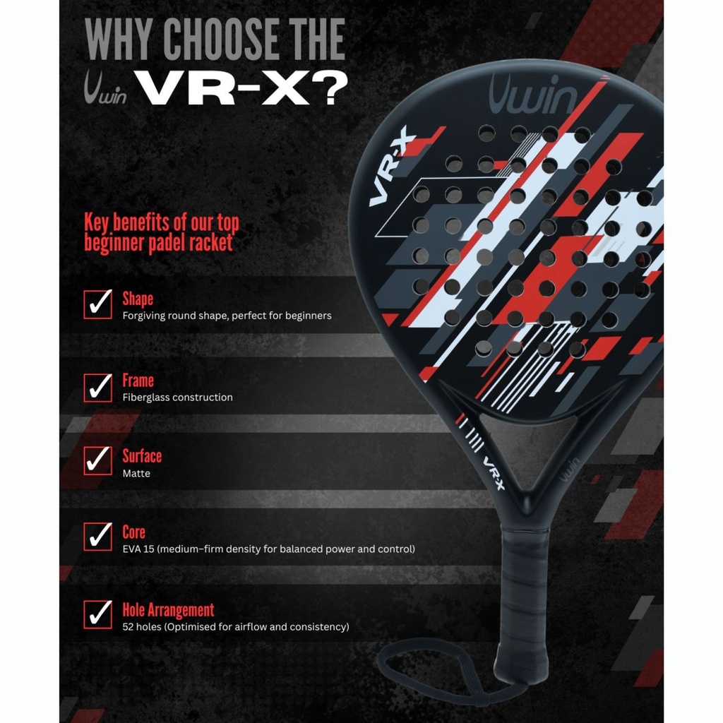 Uwin VR-X Padel Racket