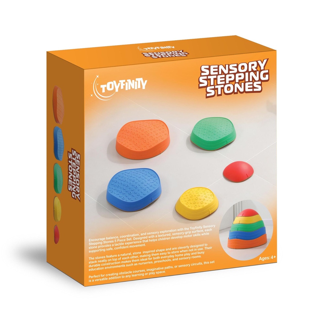 Toyfinity Sensory Stepping Stones 5 Piece Set