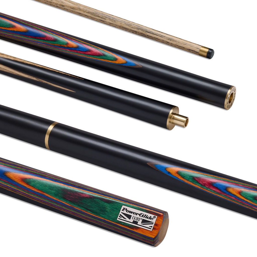 Powerglide Exios Multi 3/4 2 PC Snooker Cue 9.5mm Tip