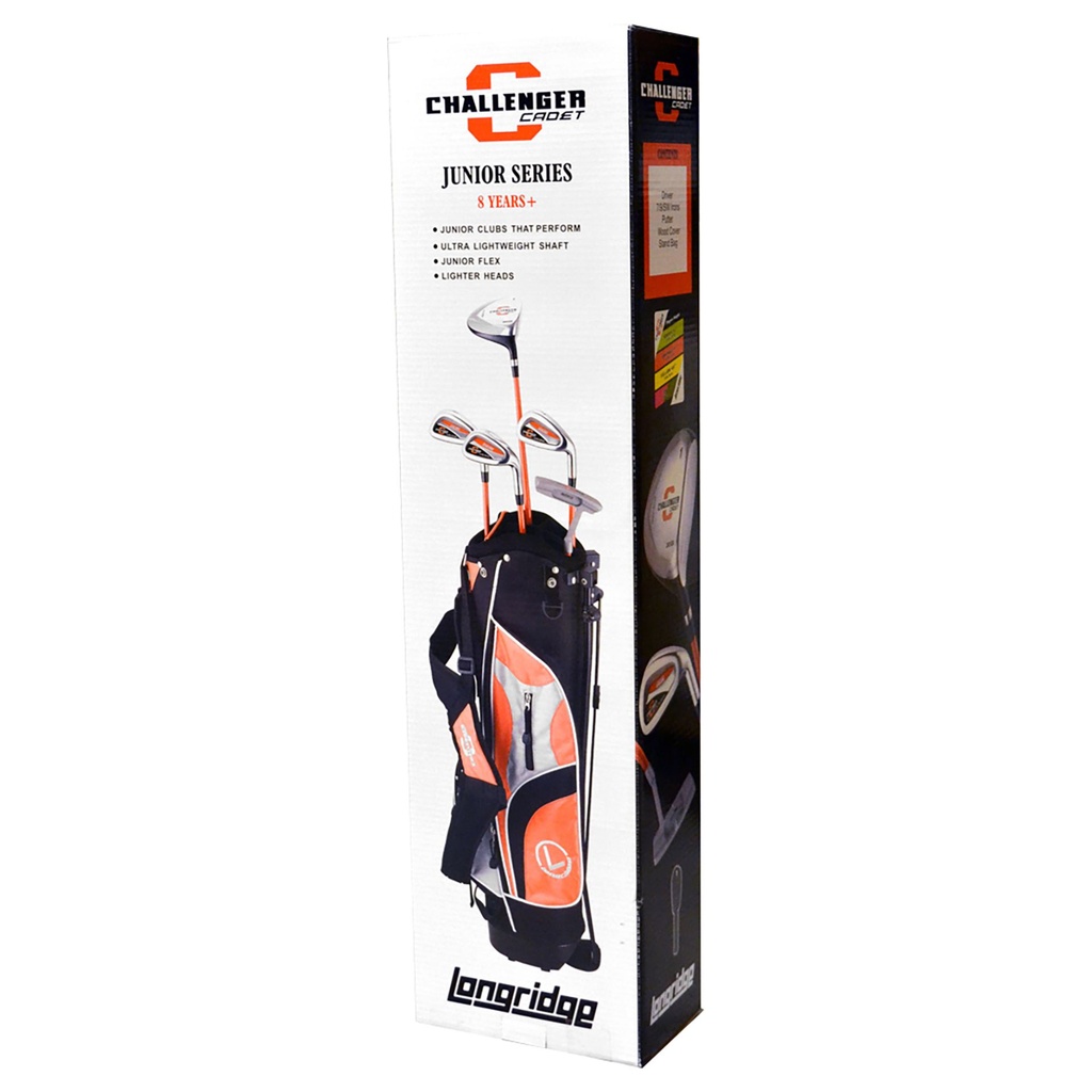 Longridge Junior Challenger Package Age 8+ - 5 RH Clubs