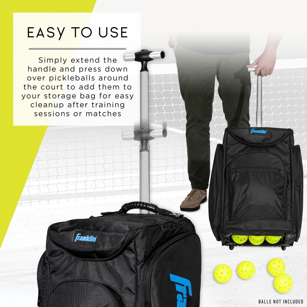 Franklin Rolling Ball Hopper Pickleball Bag