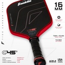 Franklin C45° Carbon Dynasty Series Pickleball Paddle