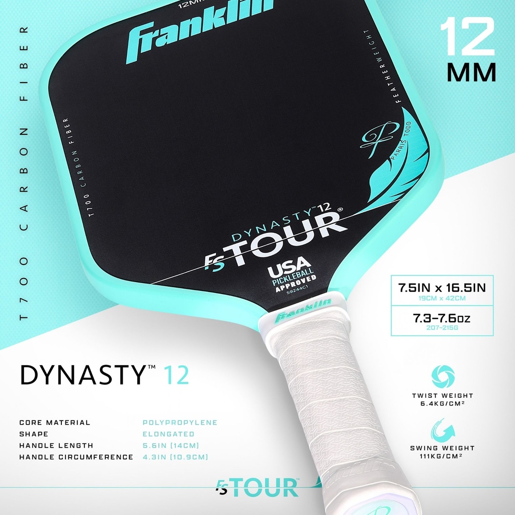 Franklin FS Tour Feather Dynasty Pickleball Paddle