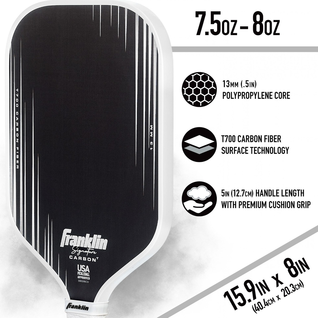 Franklin Signature Carbon Elongated Series Pickleball Paddle