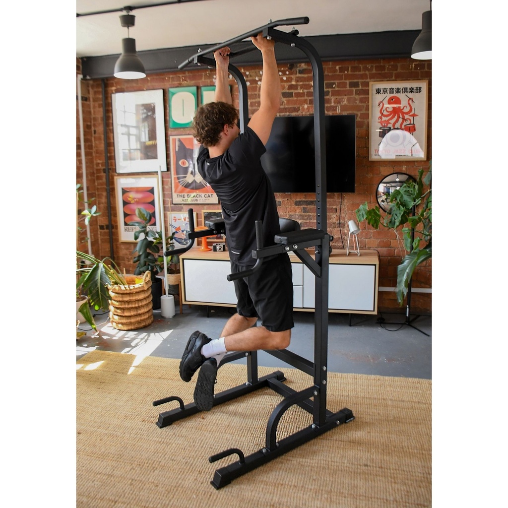 Urban Fitness Power Tower Adjustable Pull Up Station