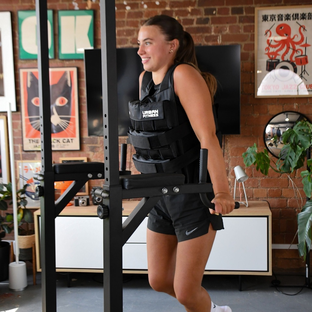 Urban Fitness Power Tower Adjustable Pull Up Station