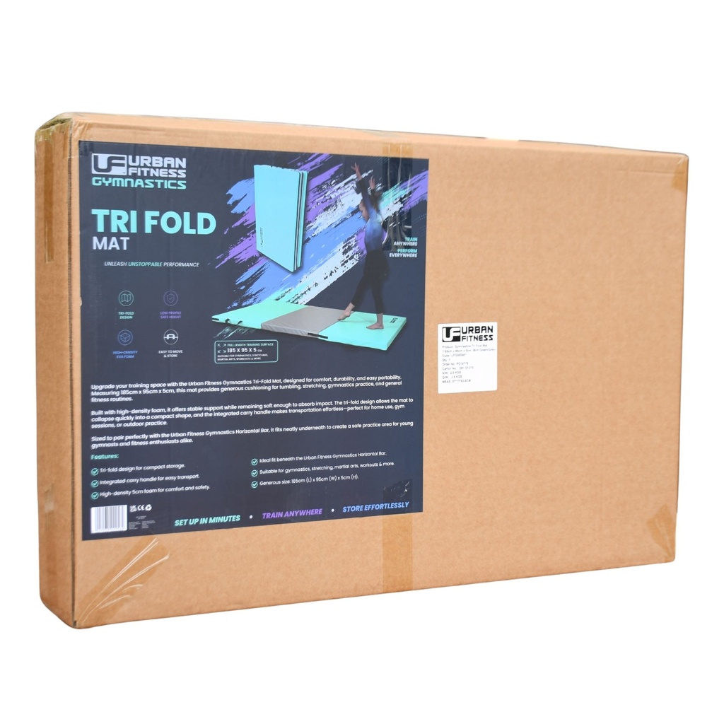 Urban Fitness Gymnastics Tri Fold Mat