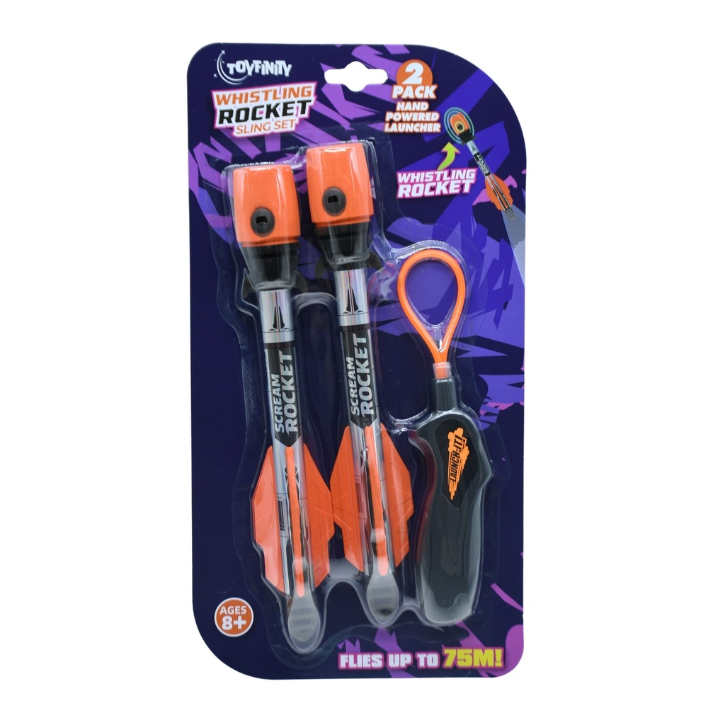 Toyfinity Whistling Rocket Sling Set