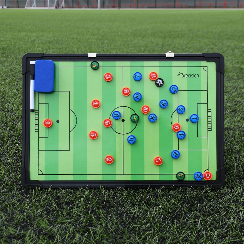 Precision Double-sided Football Pitch Tactics Board