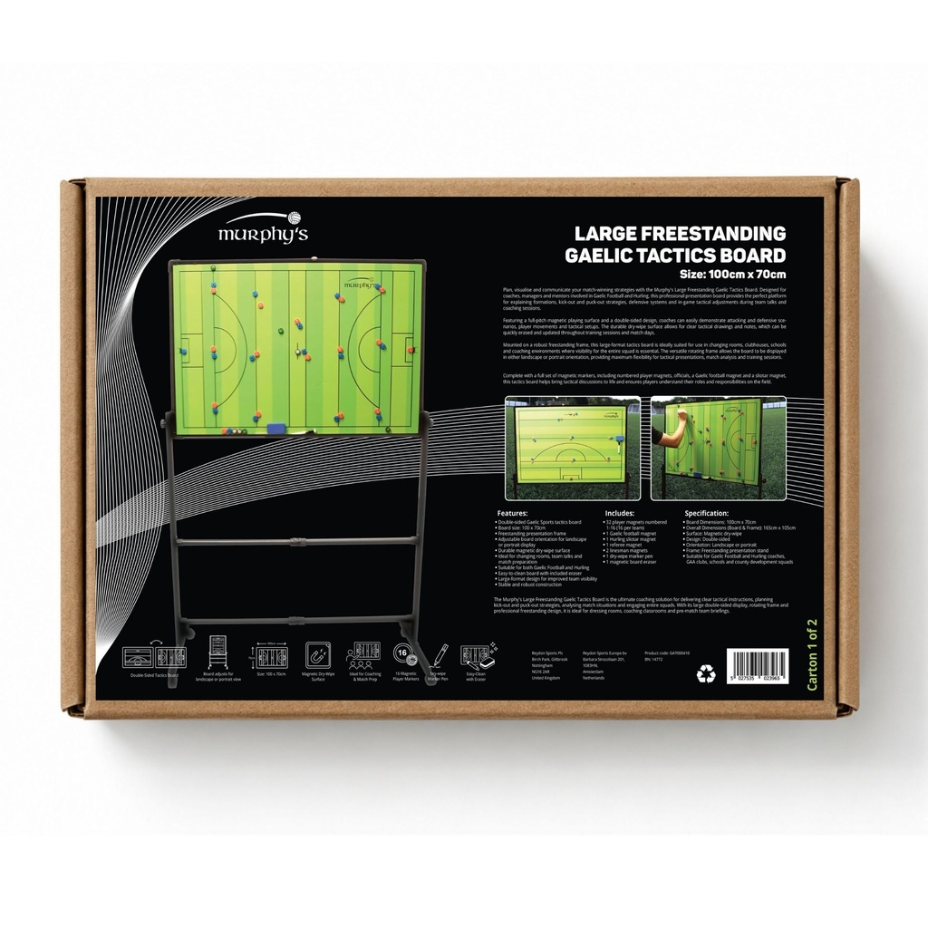 Murphy's Large Freestanding Gaelic Tactics Board