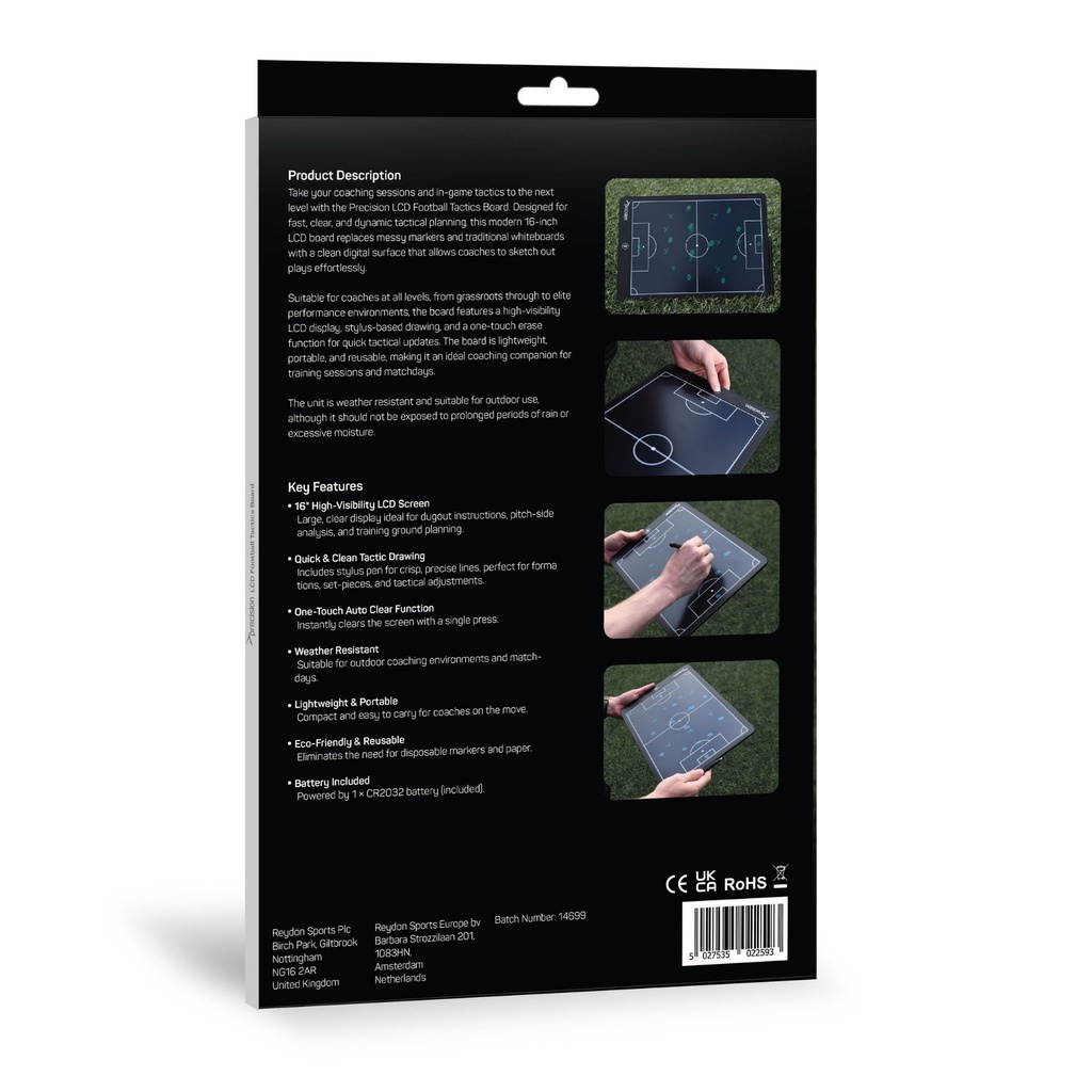 Precision LCD Football Tactics Board