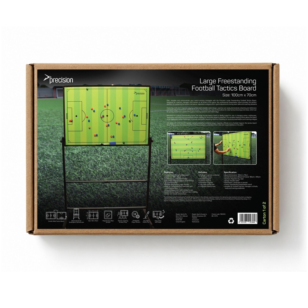 Precision Large Freestanding Football Tactics Board
