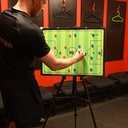 Precision Double-sided Football Pitch Tactics Board With Stand