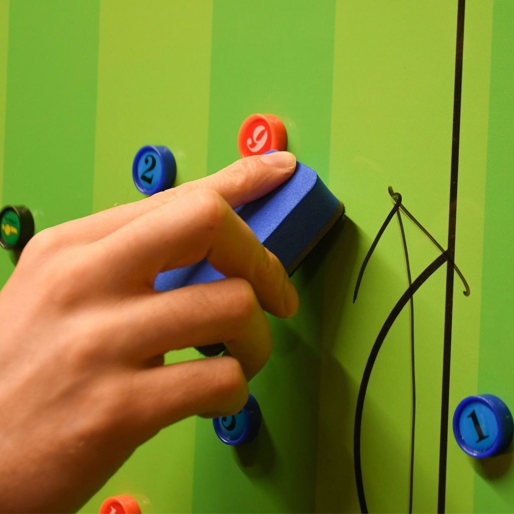 Precision Double-sided Football Pitch Tactics Board With Stand