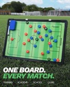 Precision Double-sided Football Pitch Tactics Board