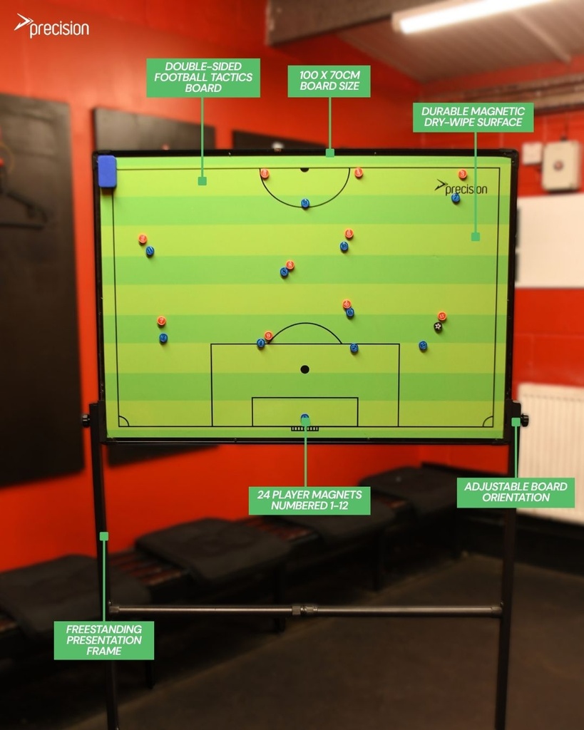 Precision Large Freestanding Football Tactics Board