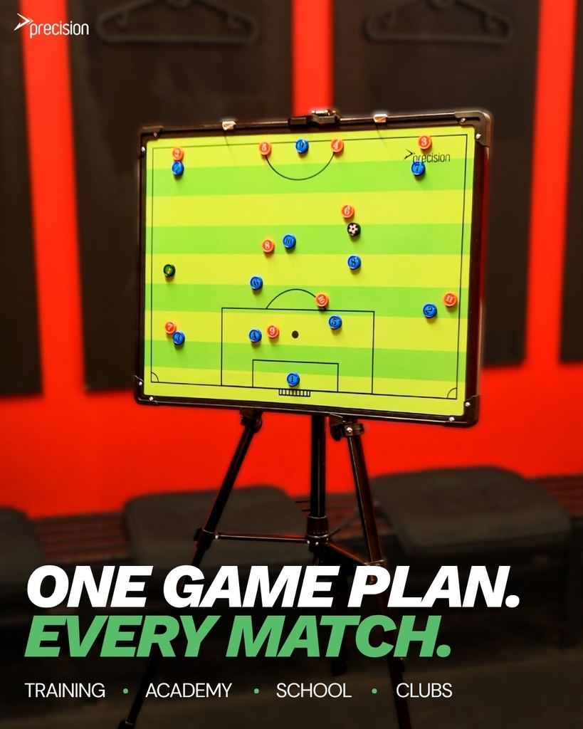 Precision Double-sided Football Pitch Tactics Board With Stand