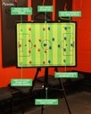 Precision Double-sided Football Pitch Tactics Board With Stand