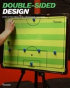 Precision Double-sided Football Pitch Tactics Board With Stand