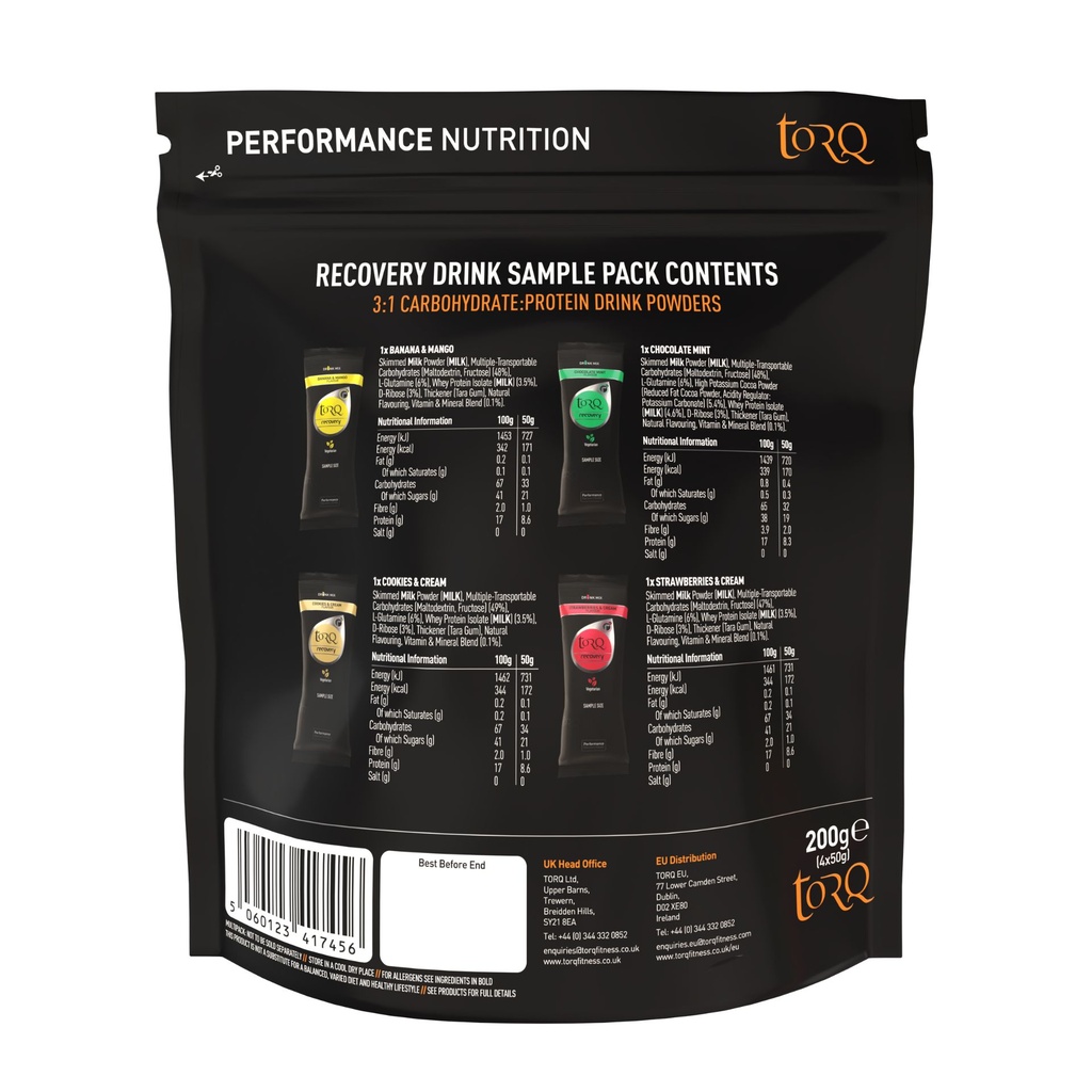 TORQ 4 Recovery Drink Sampling Pack | Reydon Group Plc