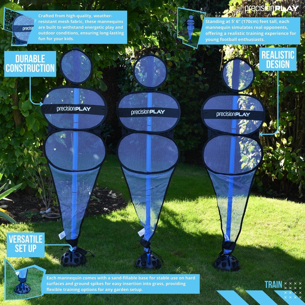PrecisionPLAY "Pop Up" Mannequin Set (Set of 3)