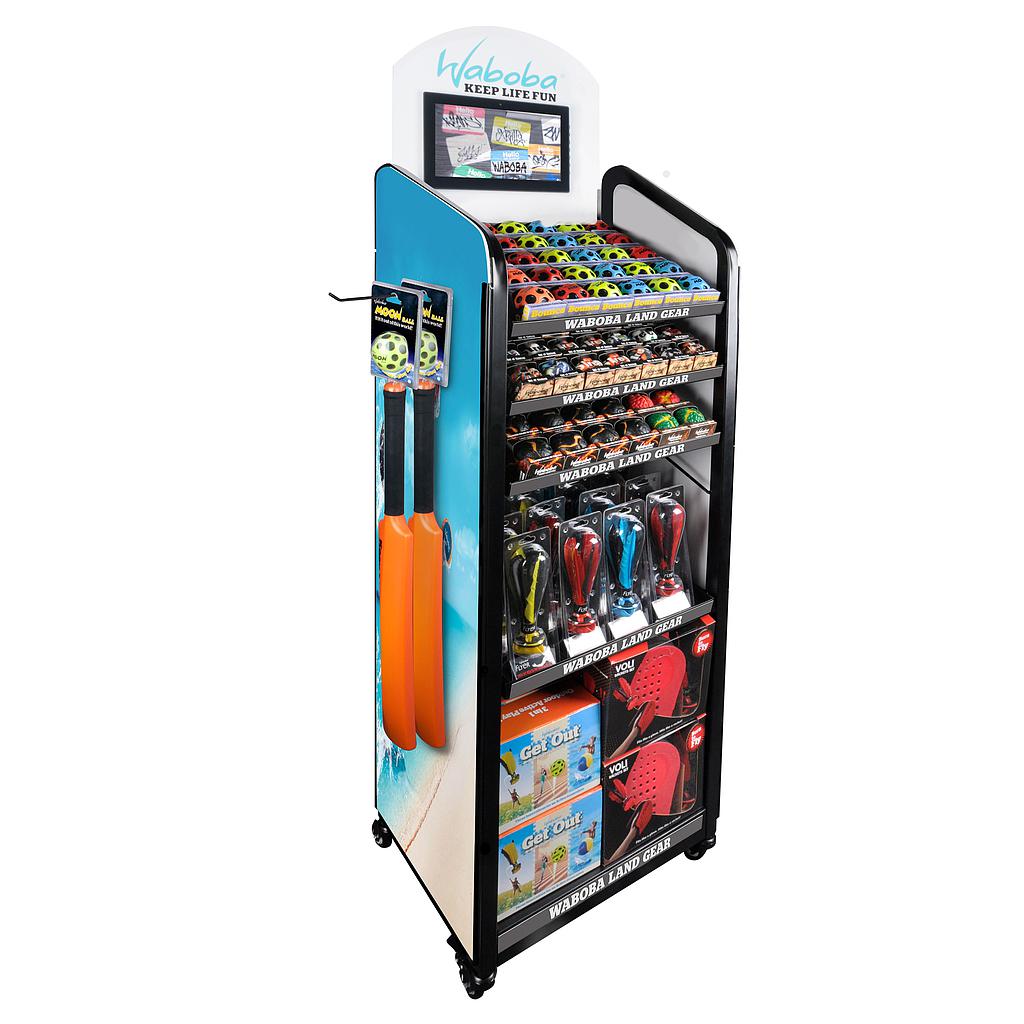 Waboba Large Floor Display with 14" LCD Display (Stand Only)