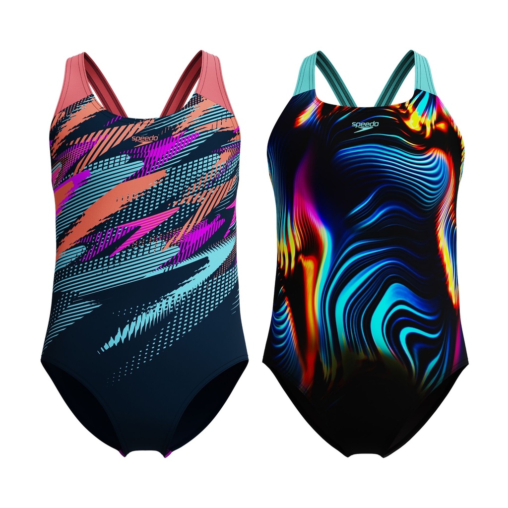 Speedo Digital Placement Splashback Junior Swimsuit