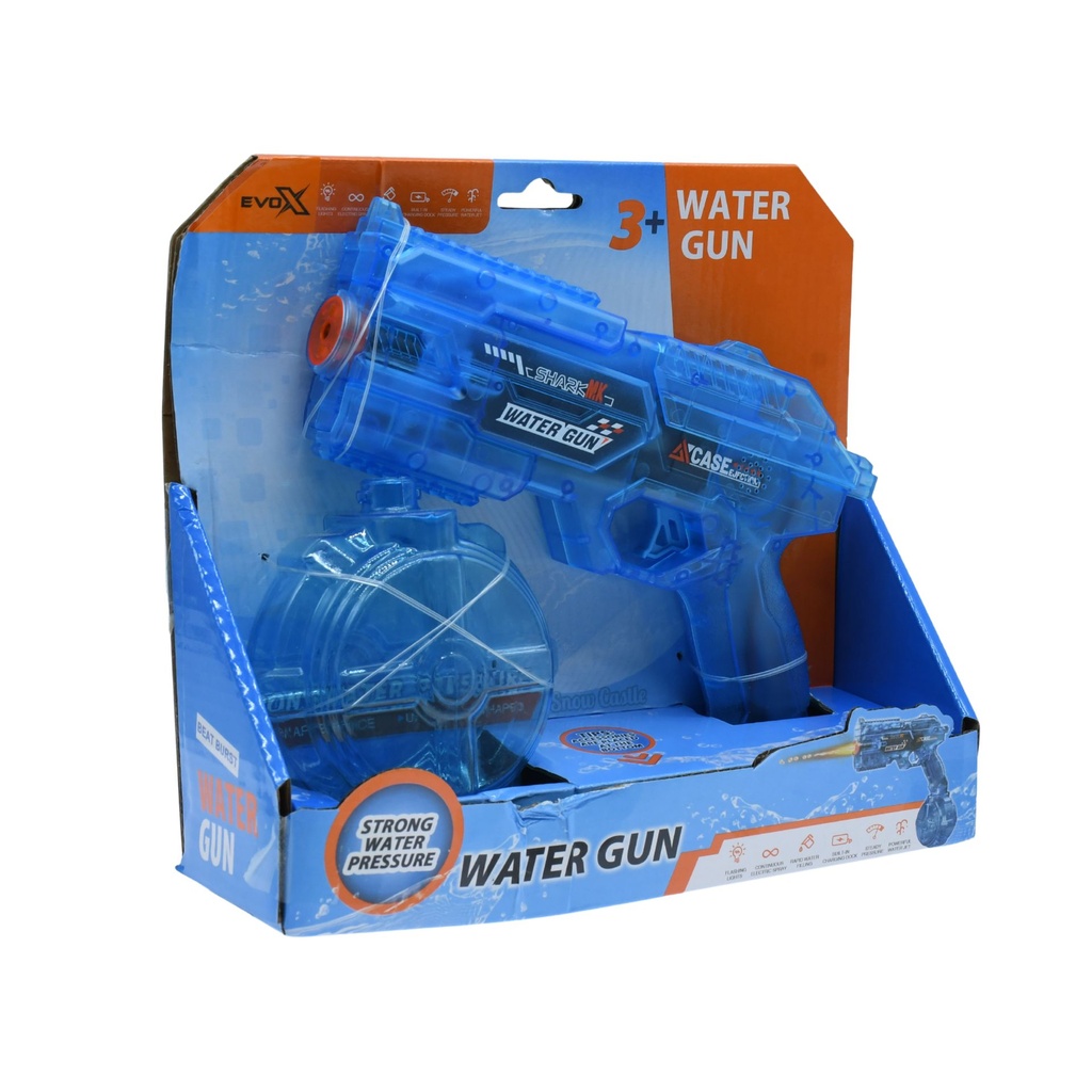 Evo-X Rapid Fire Light Up Electric Water Gun