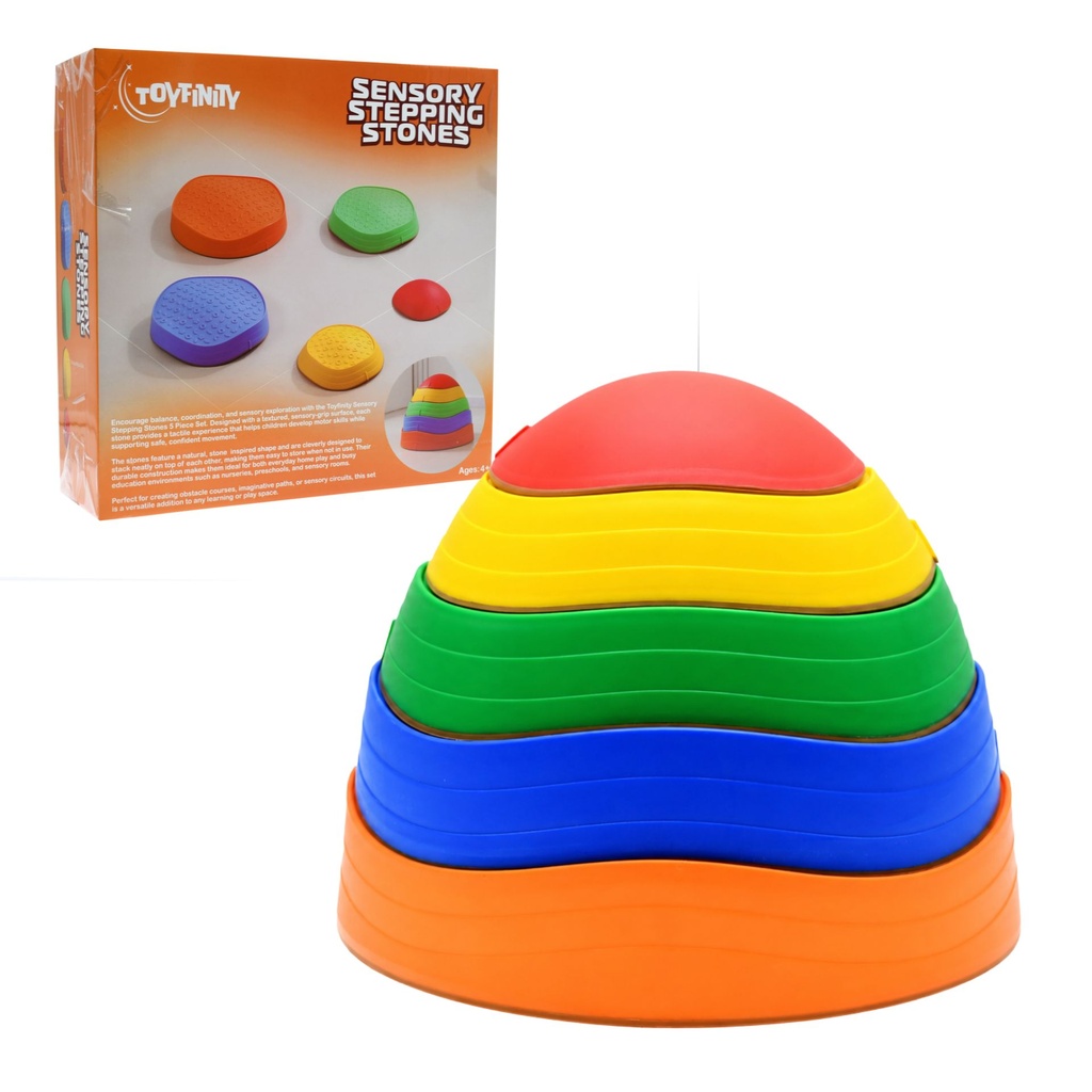 Toyfinity Sensory Stepping Stones 5 Piece Set